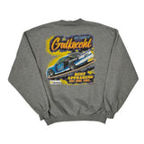 Racing Jerzees Graphic Sweatshirt - 2XL Gray Polyester Blend