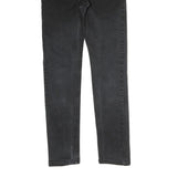 LEVI'S 512 Mens Slim Black Denim Raw Jeans W29 L32 Zip Classic Fit