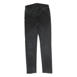LEVI'S 512 Mens Slim Black Denim Raw Jeans W29 L32 Zip Classic Fit