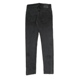 LEVI'S 512 Mens Slim Black Denim Raw Jeans W29 L32 Zip Classic Fit