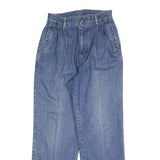 TEX Womens Regular Fit Straight Blue Denim Cotton Blend Jeans W26 L30 Classic