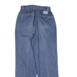 TEX Womens Regular Fit Straight Blue Denim Cotton Blend Jeans W26 L30 Classic