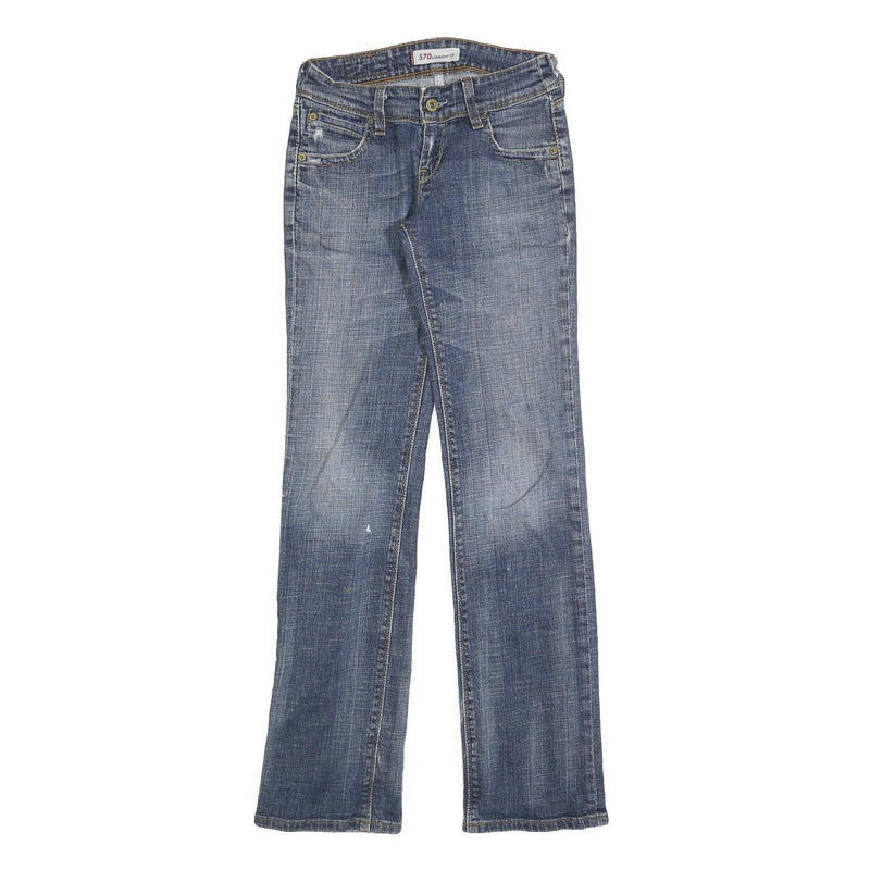 LEVI'S Womens 570 Regular Fit Straight Leg Denim Medium Blue W28 L32 Classic