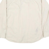 HARLEY DAVIDSON Mens White Cotton Blend Shirt XL Button Down Long Sleeve Casual