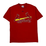 Cardinals Majestic Mlb T-Shirt - Medium Red Cotton