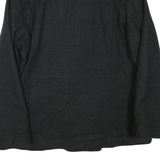WOOLRICH Womens Black Wool Blend Jacket L Zip Wool Blend Double Breasted