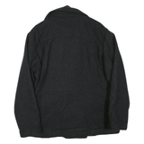 WOOLRICH Womens Black Wool Blend Jacket L Zip Wool Blend Double Breasted