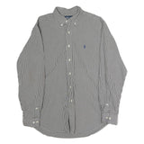 RALPH LAUREN Mens Black & White Check Shirt L Classic Button-Down Cotton