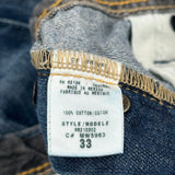 Guess Boot Cut Jeans - 33W 31L Blue Cotton