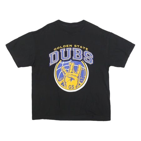 Mens Black Golden State DUBS Graphic T-Shirt XL Short Sleeve Crew Neck