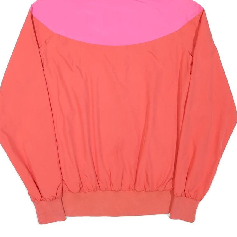 NIKE Womens Pink & Red Sportswear Zip Jacket S Polyester Blend Hooded Casual