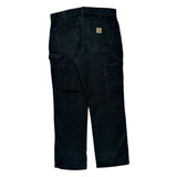Carhartt Carpenter Pants - 33W 30L Black Cotton