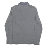 PME LEGEND Mens Grey Long Sleeve Plain L Cotton Blend Polo Shirt Casual Wear