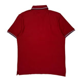 Tommy Hilfiger Polo Shirt - Large Red Cotton