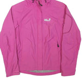 JACK WOLFSKIN Womens Pink Outdoor Jacket S Polyester Blend Hooded Zip