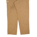 CARHARTT Mens Jeans Beige Regular Straight Denim W40 L34 Workwear Durable Zip