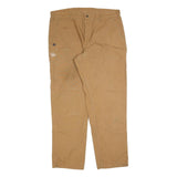 CARHARTT Mens Jeans Beige Regular Straight Denim W40 L34 Workwear Durable Zip