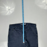 Carhartt Carpenter Trousers - 33W 30L Blue Cotton