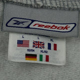 Reebok Hoodie - Large Gray Cotton Blend