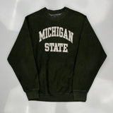 Michigan State 47 Sweatshirt - Small Green Cotton