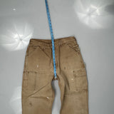 Carhartt Double Knee Carpenter Pants - 30W 28L Brown Cotton