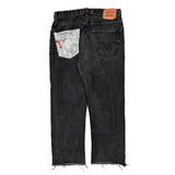 Levis 505 Jeans - 34W 32L Black Cotton