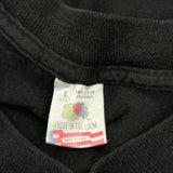 Fruit Of The Loom Single Stitch Long Sleeve T-Shirt - Large Black Cotton