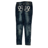 Embroidered Back Pockets Rocawear Skinny Jeans - 31W UK 10 Dark Wash Denim