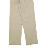 DICKIES Mens Cotton Blend Beige Regular Straight Leg Trousers W26 L32 Workwear