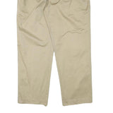 DOCKERS Mens Relaxed Beige Cotton Blend Trousers W38 L30 Zip Closure