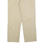 TOMMY HILFIGER Mens Cotton Blend Beige Regular Fit Straight Trousers W34 L30