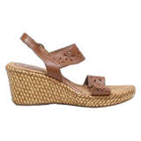 BOC Wedge Heels Brown Leather Womens UK 3