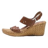 BOC Wedge Heels Brown Leather Womens UK 3