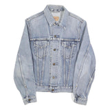 LEVI'S Womens Blue Denim Cotton Button Jacket M Classic Fit Casual Outerwear