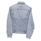 LEVI'S Womens Blue Denim Cotton Button Jacket M Classic Fit Casual Outerwear