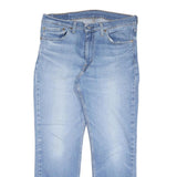 LEVI'S Mens Blue Regular Fit Straight Denim Light Wash Jeans W36 L30 Classic Zip