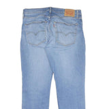 LEVI'S Mens Blue Regular Fit Straight Denim Light Wash Jeans W36 L30 Classic Zip