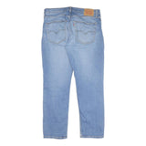LEVI'S Mens Blue Regular Fit Straight Denim Light Wash Jeans W36 L30 Classic Zip