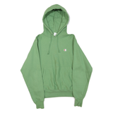 CHAMPION REVERSE WEAVE Mens Green Pullover Hoodie S Classic Cotton Blend Comfort