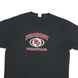 PORT AND COMPANY Mens Black Prodigy Volleyball Graphic T-Shirt XL Crew Neck