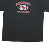 PORT AND COMPANY Mens Black Prodigy Volleyball Graphic T-Shirt XL Crew Neck