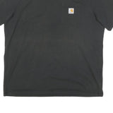 CARHARTT Mens Black & Yellow Pocket T-Shirt XL Short Sleeve Crew Neck Workwear