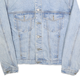 GALT CALIFORNIA Mens Blue Denim Jacket S Cotton Classic Button Front Blue Collar