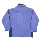 COLUMBIA Womens Purple & Navy Zip Jacket L Polyester Outdoor Waterproof