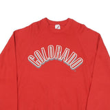 JERZEES Mens Red Colorado Crew Neck XL Cotton Blend Sweatshirt Pullover Casual