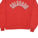 JERZEES Mens Red Colorado Crew Neck XL Cotton Blend Sweatshirt Pullover Casual