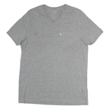 LEVI'S Mens Grey Pocket T-Shirt L Short Sleeve V-Neck Casual Cotton Tee