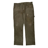 Dickies Double Knee Carpenter Pants - 32W 30L Gray Cotton