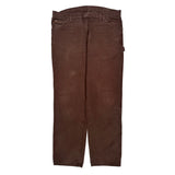 Dickies Carpenter Pants - 38W 32L Brown Cotton