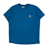 Carhartt Force Carhartt T-Shirt - Large Blue Cotton